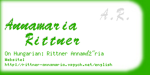 annamaria rittner business card